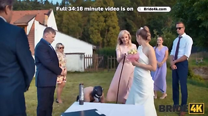 BRIDE4K.wrath Ash Ash Blonde Bride With Inborn Globes A Fury Boink On Her Naughty Wedding