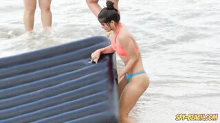 Amateur Beach Sexy Thong Bikini Teen Voyeur Amateur Video