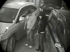 Brunette Babe Knows How To Settle Car Accident Down, She Starts With Blowjob