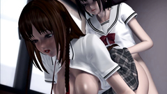 Hardcore Doggy Style Futanari Sex Two Young Babes Love Extreme