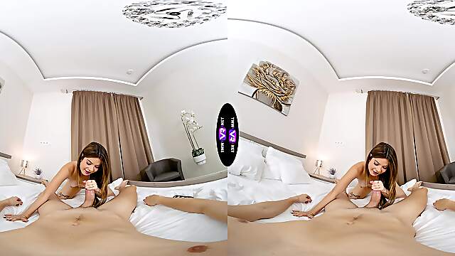 Two Sexy Babes Ride A Big Dick In A Steamy Virtual Reality Scene Two Sexy Babes Ride A Big Dick In A Steamy Virtual Reality Scene