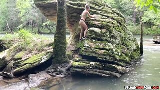 Blonde Chick Fucked And Creampied By The River Blonde Chick Fucked And Creampied By The River