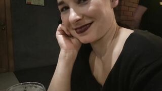 Spontaneous PUBLIC SEX In The Pub's Toilet. Real Risky Public Fuck.