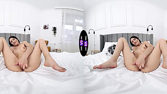 A Hot Solo Girl Plays With Her Pussy In A 180 Degree View A Hot Solo Girl Plays With Her Pussy In A 180 Degree View