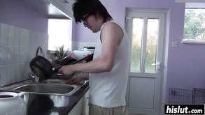 Candi Surprises Him With A Blowjobs Candi Surprises Him With A Blowjobs