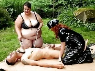 Chubby Dominant Chicks Fuck With Their Skinny Slave Outdoors BDSM Chubby Dominant Chicks Fuck With Their Skinny Slave Outdoors BDSM