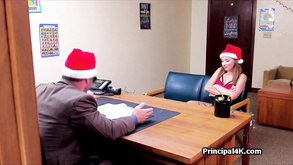 Head Teacher Fucks Two Before Holidays At The Office