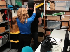 MILF LP Officer Fucks A Male Shoplifter In Her Back Office MILF LP Officer Fucks A Male Shoplifter In Her Back Office