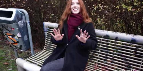 GERMAN SCOUT Real Redhead Ginger Teen Alice Seduce With Small Tits First Porn Casting