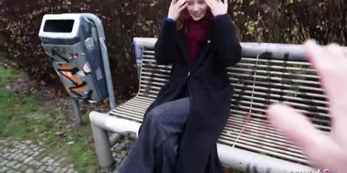 GERMAN SCOUT Real Redhead Ginger Teen Alice Seduce With Small Tits First Porn Casting