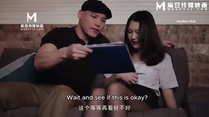 MD0315 Sexy Black Stocking Business Xiaowen Gets Oral Sex And Pulls Her Change Contract