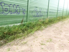 Slutty German Stranger Let Me Cum In Her Pussy In Public.