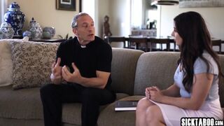 Perverted Priest Fulfilled Big Ass Teens Keira Croft Sinful Anal Desires