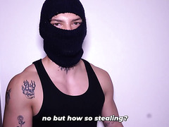 Busty Latina MILF Catches Masked Young Burglar And Turns Him Into Her Hard Fuck Toy