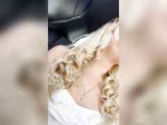 French Blonde Has Risky Car Fuck With BBC