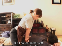 Matronly Curvy Japanese Outcall Masseuse Happy Handjob