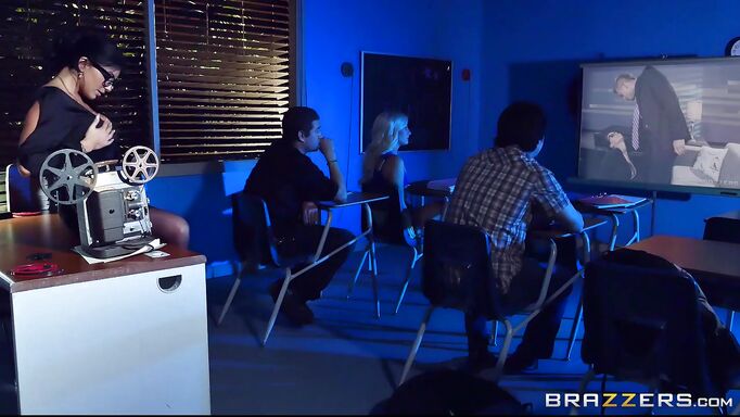 Teacher Rides Cock On The Desk Teacher Rides Cock On The Desk