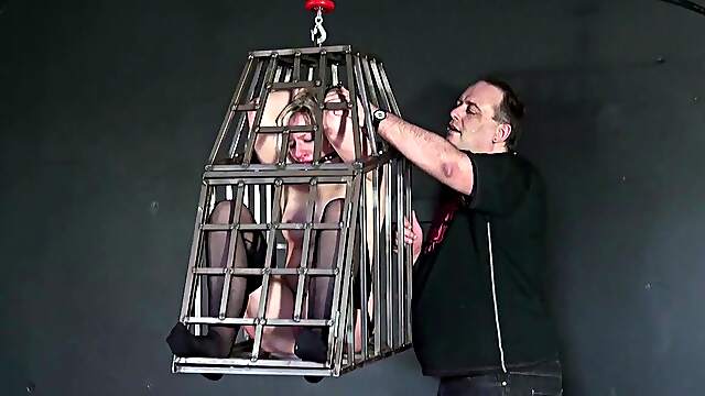 Caged Wife Roughly Dominated In Insane BDSM Maledom XXX Caged Wife Roughly Dominated In Insane BDSM Maledom XXX