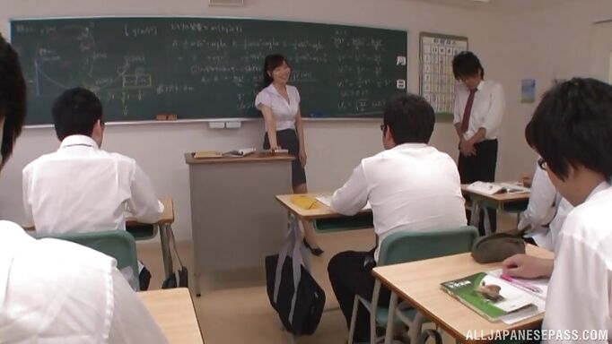 Hot Asian Teacher Seduces A Student