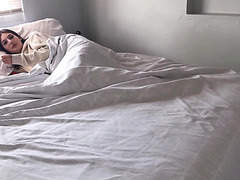 Please My Sexy Slim Busty Brunette Step Sis & Filled Her Cunt With Cum To Make Her Feel Better