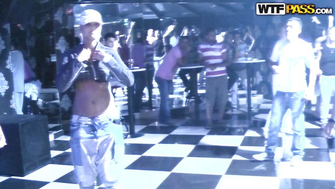 Chick Goes Wild In A Russian Club Chick Goes Wild In A Russian Club