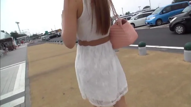 Long Haired Asian Redhead Kokomi Sakura Seduces A Guy In A Car 3