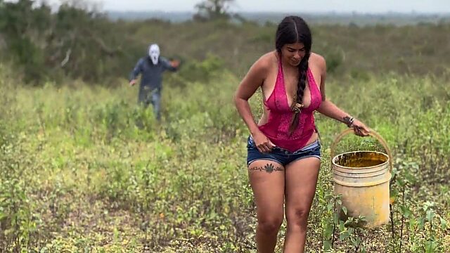 Busty Stepmom Halloween Special Real Amateur Solo Play!