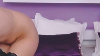 Stocking Blonde On High Heels Fucks Dildo Stocking Blonde On High Heels Fucks Dildo