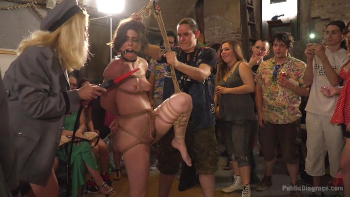 Shibari Submissive Girls Taken Hard While Suspended