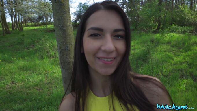 Hot Brunette In Yellow Dress Sucks Thick Cock Hot Brunette In Yellow Dress Sucks Thick Cock