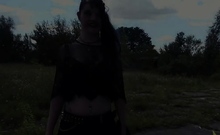 German Goth Fucked Outdoor In Public German Goth Fucked Outdoor In Public
