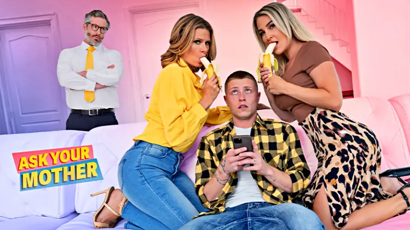 Two Milfs For A Distracted Young Boy Two Milfs For A Distracted Young Boy