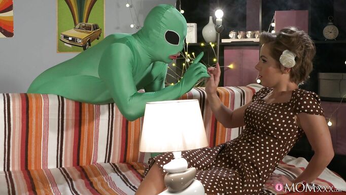 Stepmother's Fantasy Of Sex With An Alien