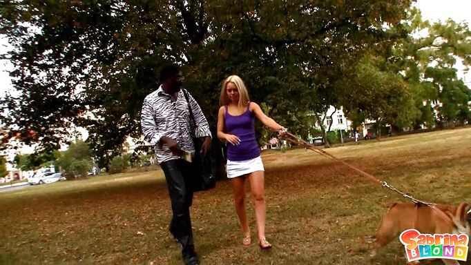 Blonde Beauty Gets Picked Up To Suck Black Cock Blonde Beauty Gets Picked Up To Suck Black Cock