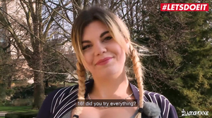 Busty French Babe Enjoys Her First Double Anal Experience Letsdoeit