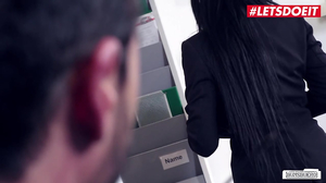 Sexy Secretary Jacky Lawless Fucks At The Back Office Letsdoeit