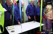 Recidivist Teen Thief Gangbang Fucked By LP Officers On Duty Recidivist Teen Thief Gangbang Fucked By LP Officers On Duty