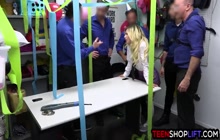 Recidivist Teen Thief Gangbang Fucked By LP Officers On Duty Recidivist Teen Thief Gangbang Fucked By LP Officers On Duty