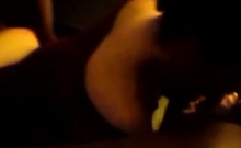 Interracial Threesome With Amateur Cuckold Girl