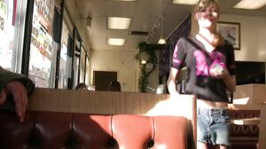 Nicole Ray Naughty Blonde Teen Gets Fucked In Public Toilet, On Rooftop And Car