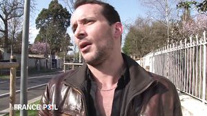 La France A Poil Slutty Blonde Sucks Cock In Public P