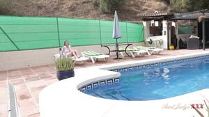 Marie Busty Blonde Milf Marie Finds A Better Task For The Pool Boy