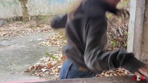 Cute Girl Fucked Hard In An Abandoned Building Public Sex KLX