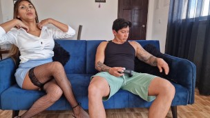 I Surprise My Stepmother With A Blowjob While She Rests On My Legs I Surprise My Stepmother With A Blowjob While She Rests On My Legs