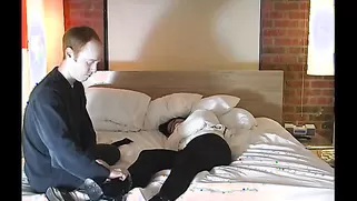 Man Breaks Into A Sleeping Room And Ties A MILF Down Man Breaks Into A Sleeping Room And Ties A MILF Down