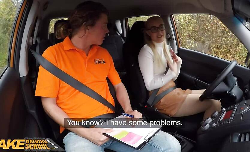 European STUDENTS Taking Driving Lessons Fake Driving School
