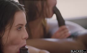 Blacked Foursome With Two Hot Teens And Two Big Black Cocks!