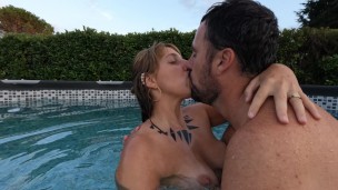 He Suddenly Takes My Bikini Off To Fuck Me In The Swimming Pool