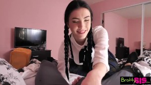 STEPSis Quick Ride On Step Brother's Huge Cock Before Class S5:E1