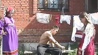 Young Girl Punishment Happening In The Russian Village